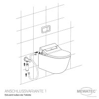 MEWATEC Dusch-WC Aufsatz D300 2.0