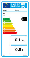 MEWATEC | D100 2.0 | Seitenbedienung | Sitzheizung | Nachtlicht | Edelstahlduscharm