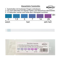 MEWATEC Wasserhärte Teststreifen