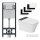 MEWATEC Dusch-WC Kombi-Set Florence Pro F2000 wandhängend, spülrandlos, handsfree