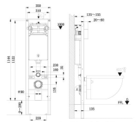 MEWATEC SlimFix Eck-Vorwandelement G3007