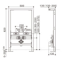 MEWATEC SlimFix Bidet-Vorwandelement G30013A