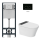 MEWATEC Dusch-WC Komplettanlage Florence Pro wandhängend, spülrandlos - F120B | Kunststoff | rund | matt | schwarz