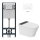 MEWATEC Dusch-WC Komplettset Florence Pro F2000 mit Betätigungsplatte F120W | Kunststoff | rund | matt | weiß