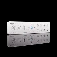 MEWATEC Dusch-WC Komplettset Florence Pro F2000 mit Betätigungsplatte F140B | Kunststoff | eckig | matt | schwarz