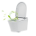 MEWATEC Dusch-WC Komplettset Florence Pro F2000 mit Betätigungsplatte F140B | Kunststoff | eckig | matt | schwarz