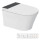 MEWATEC Dusch-WC Komplettset Florence Pro F2000 mit Betätigungsplatte F140B | Kunststoff | eckig | matt | schwarz