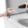 MEWATEC Dusch-WC Komplettset Florence Pro F2000 mit Betätigungsplatte F140B | Kunststoff | eckig | matt | schwarz