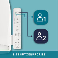 MEWATEC | Ohio O100-V | Seitenbedienung | 2 Benutzerprofile | Nachtlicht | U-Form