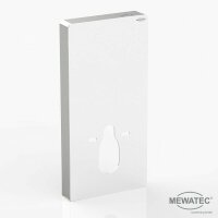 MEWATEC | Sanitärmodul | MagicWall 2.0 LED touch | weiße Glasfront | Touch-Sensor | wandhängende Keramiken | LED-Beleuchtung