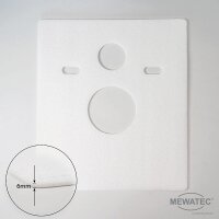 MEWATEC | Sanitärmodul | MagicWall 2.0 LED touch | weiße Glasfront | Touch-Sensor | wandhängende Keramiken | LED-Beleuchtung