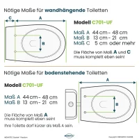 MEWATEC | C701-UF | Fernbedienung | Duroplast | Sitzheizung | Föhn | Nachtlicht