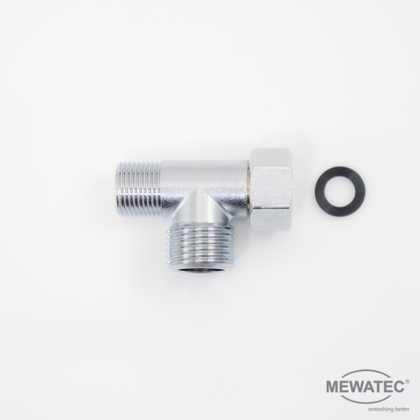 MEWATEC T-Stück 3/8  x 3/8  x 1/2  Zoll