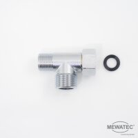 MEWATEC T-Stück 3/8  x 3/8  x 1/2  Zoll