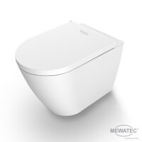 MEWATEC Memphis Premium Dusch WC Komplettanlage bodenstehend, spülrandlos