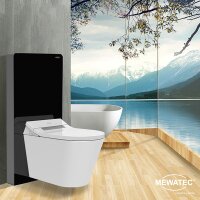 MEWATEC Dusch WC Komplettanlage Twin integral wandhängend - Bidet Intimdusche Taharet