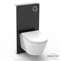 MEWATEC Sanitärmodul MagicWall© für wandhängende Keramiken | schwarz MW100B