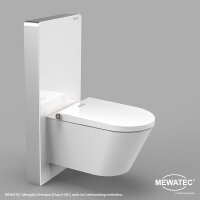 MEWATEC Sanitärmodul MagicWall© touch Sensor für wandhängende Keramikenl | weiß MW120W