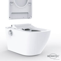 MEWATEC | EasyUp Basic | Edelstahlduscharm | Soft-Close