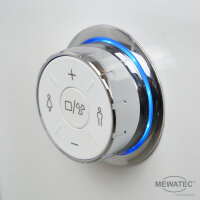 MEWATEC EasyUp Premium Dusch WC Komplettanlage wandhängend,spülrandlos - mit 4 Kalkschutzfiltern