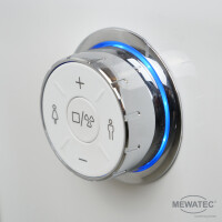 MEWATEC EasyUp Premium Dusch WC Komplettanlage wandhängend, spülrandlos - mit 8 Kalkschutzfiltern