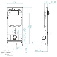 MEWATEC Vorwandelement SlimFix base