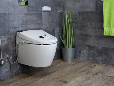 MEWATEC Dushlet E900 Dusch-WC Aufsatz mit Fernbedienung