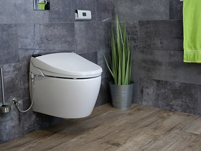 MEWATEC Dushlet E900 Dusch-WC Aufsatz mit Fernbedienung